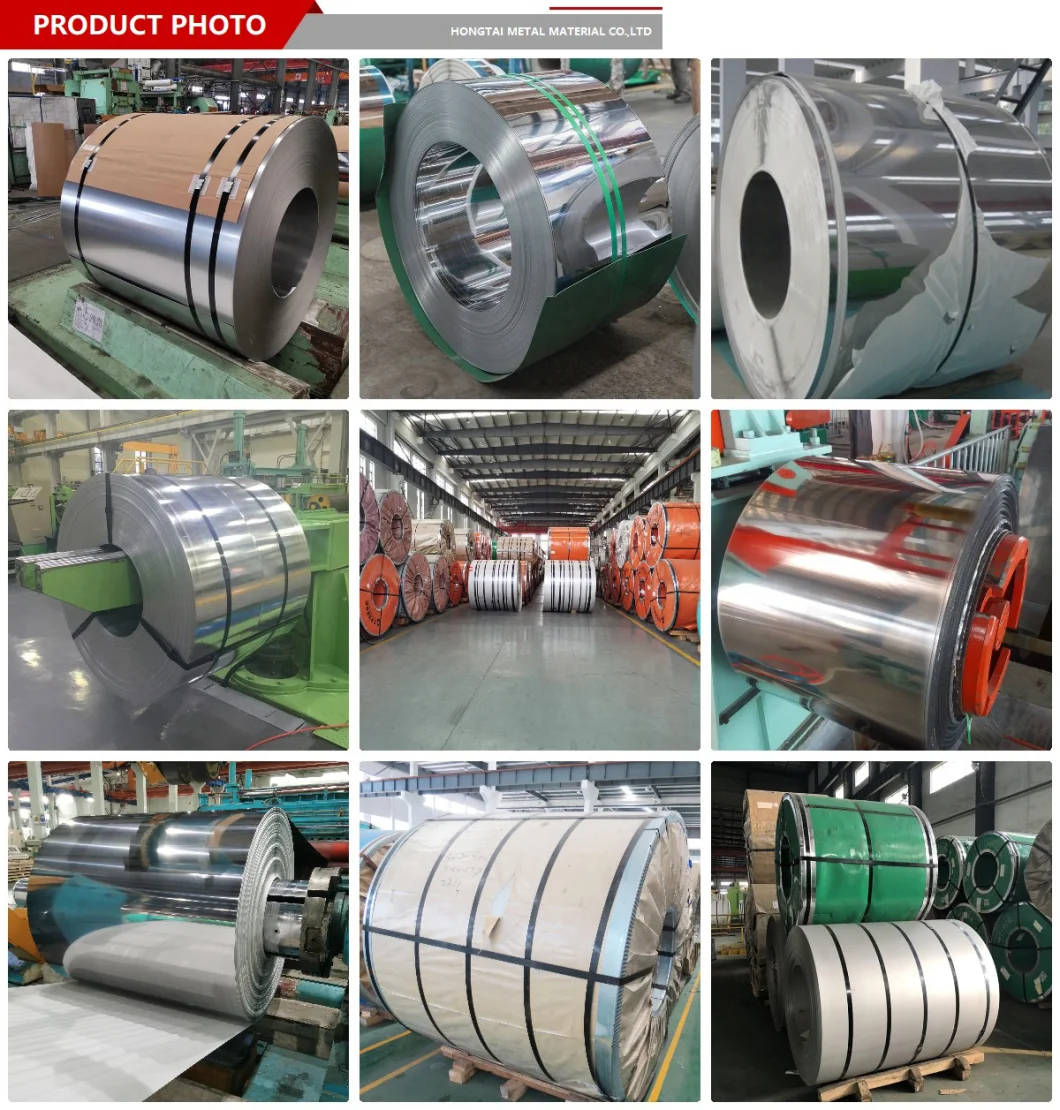 Factory Spot Hot/Cold Rolled ASTM SUS JIS 201/304/316/321/316L 2b/No. 1/No. 4/Hl/Ba/8K Mirror Finish Stainless Steel Roll Coil