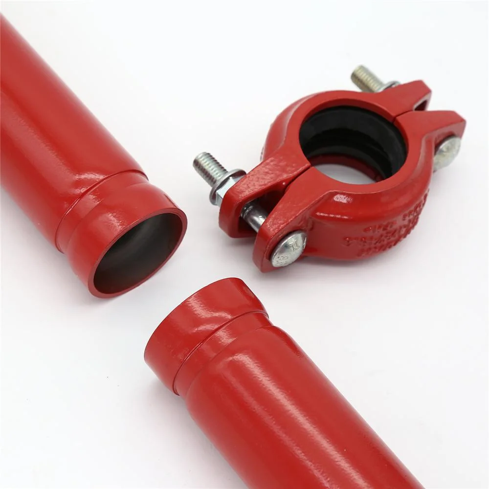 ASTM A795 A135 ERW Carbon Steel Pipe Red Coated Fire Protect Pipes