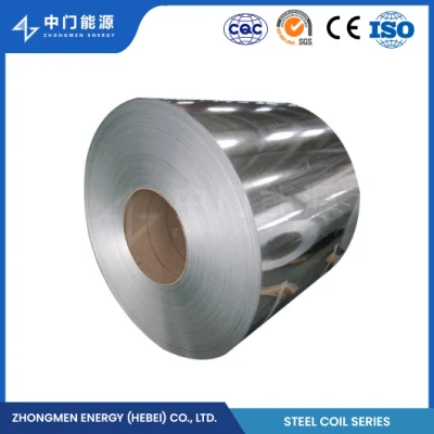 Zhongmen Energy Fabrication de tôle galvanisée de calibre 28 Métal déployé galvanisé Chine Sphd Grade B Bobines d'acier galvanisé fendu